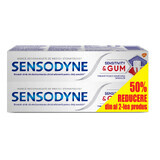 Dentifrice pour sensibilité et gencives, 75 + 75 ml, Sensodyne