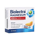 Biolectra Magnésium Direct Ultra, 400 mg, 20 sachets, Hermes Arzneimittel