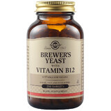 Levure de bière avec vitamine B12 500 mg Levure de bière, 250 comprimés, Solgar