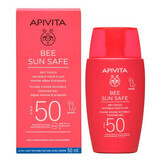 Bee Sun Safe Invisible Fluid Sun Protection Cream SPF50, 50 ml, Apivita