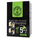 Men's Black Hair and Beard Shading Shampoo, 10 x 25 ml, Men's Master Professional