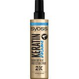 Syoss Keratin & Volume Hair Spray per protezione termica, 200 ml