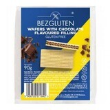 Gaufres sans gluten fourrées au chocolat, 90 g, Bezgluten