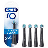 Recharges pour brosse à dents électrique iO Ultimate Clean, noir, 4 pièces, Oral-B