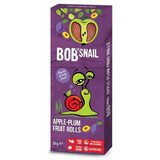 Rotolo naturale di mele e prugne, 30 g, Bob Snail