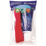 Set de voyage Mini brosse à dents, moyenne, 1 pièce + Dentifrice, 15 ml, Banat