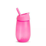 Tasse de transition à paille Simple Clean, +12 mois, rose, 296 ml, Munchkin