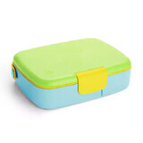 Boîte à lunch Bento avec ustensiles en acier inoxydable, +18 mois, vert, Munchkin