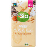 DmBio Weiße Schokolade mit Mandeln, 100 g