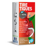 Extracteur de tiques pour chiens et chats, 2 pièces, Biovetol