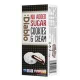 Zuckerfreie Kekse mit weißem Schokoladenüberzug und Schlagsahnefüllung, 128 g, Diablo