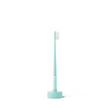 Brosse à dents Echinacea + Turquoise base calandre, Plume