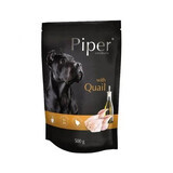 Nourriture humide pour chiens avec de la viande de caille Adult, 500 g, Piper