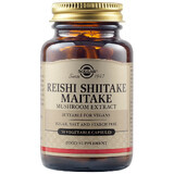 Extrait de champignon Reishi Shiitake Maitake, 50 gélules, Solgar