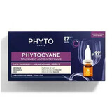 Traitement de la chute des cheveux pour les femmes Phytocyane, 12 x 5 ml, Phyto