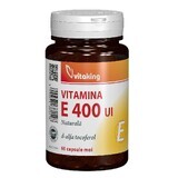 Vitamine E naturelle, 400 UI, 60 gélules, Vitaking