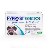 Fypryst Combo Dog L 268 mg, 3 pipettes pour grands chiens 20-40 kg, 3 pipettes, Krka