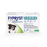 Fypryst Combo Dog M 134 mg, 3 pièces pour chiens de taille moyenne 10-20 kg, 3 pièces, Krka