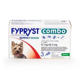 Fypryst Combo Dog S 67 mg Fypryst Combo Dog S 67 mg, 3 pipettes pour petits chiens 2-10 kg, 3 pipettes, Krka