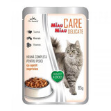 Care Delicate nourriture humide pour chats avec du maquereau, 85 g, Meow Meow