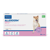 Produit dermatologique pour chiens de plus de 10 kg Allerderm Spot On, 6 pipettes x 4 ml, Virbac