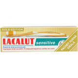 Dentifrice Lacalut Sensitive, 75 ml + brosse à dents Gold Edition, Theiss Naturwaren