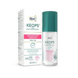 Déodorant à bille pour peaux sensibles Sensitive Keops, 30 ml, Roc