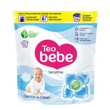 Capsules de lessive Gentle & Clean Sensitive, 26 capsules, Teo Bebe
