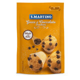 Gocce di cioccolato fondente, senza glutine, 125 g, S.Martino