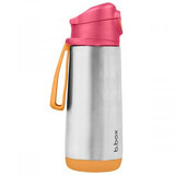 Thermoskanne mit Silikonschnabel, 500 ml, Pink/Orange, BBOX