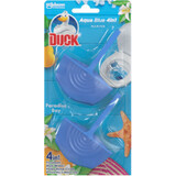 Duck 4 en 1 Aqua Blue Paradise Bay Toilet Freshener, 2 pcs