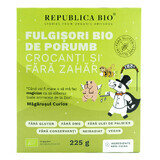 Flocons de maïs croquants biologiques sans sucre SANS GLUTEN, 225 g, Organic Republic