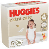 Couches Extra Care, No. 5, 11-25 kg, 28 pcs, Huggies