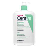 Gel nettoyant moussant pour les peaux normales à grasses, 1000 ml, CeraVe