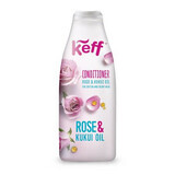 Après-shampoing pour des cheveux doux et brillants, 500 ml, Huile de rose et huile de Kukui, Keff