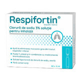 Solution de chlorure de sodium à 3% pour inhalation Respifortin, 60 ampoules x 4 ml, Penta Arzneimittel