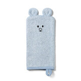 Gant de bain en bambou, bleu, Babyono