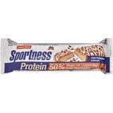 Sportness barretta proteica al 50%, gusto frizzante cappuccino, 45 g