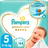 Pampers Premium Care Couche bébé Premium Care numéro 5, 11-16kg, 44 pièces