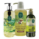 Ensemble fleur d'olivier, gel douche, 600 ml + savon liquide, 500 ml + lotion pour les mains et le corps, 250 ml Eyup Sabri Tuncer