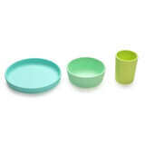 Set de 3 récipients alimentaires en silicone, Bleu, Citron vert et Menthe, Melii