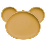 Panda suction cup silicone plate, 6 months+, Honey, Appekids