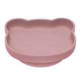 Silicone plate with suction cup The Little Bear, +6 months, Old Rose, Appekids