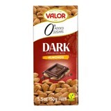 Sugar-free dark chocolate with almonds, 150 g, Valor