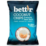 Organic Coconut Chips with French Sea Salt, 70 g, Bettr