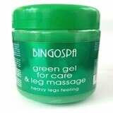 Gel de massage vert pour les pieds lourds, 500 g, Bingo SPA