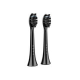 Brosse à dents électrique, noire, 2 pièces, Aeno