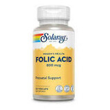 Acide Folique 800 mcg Solaray, 30 gélules, Secom