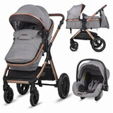 Carucior transformabil 3 in1 Melora, Moonlit Grey, Coccolle