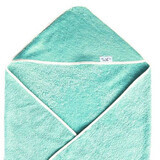 Baby hooded towel, 80x100 cm, Cyan, Tuxi Brands